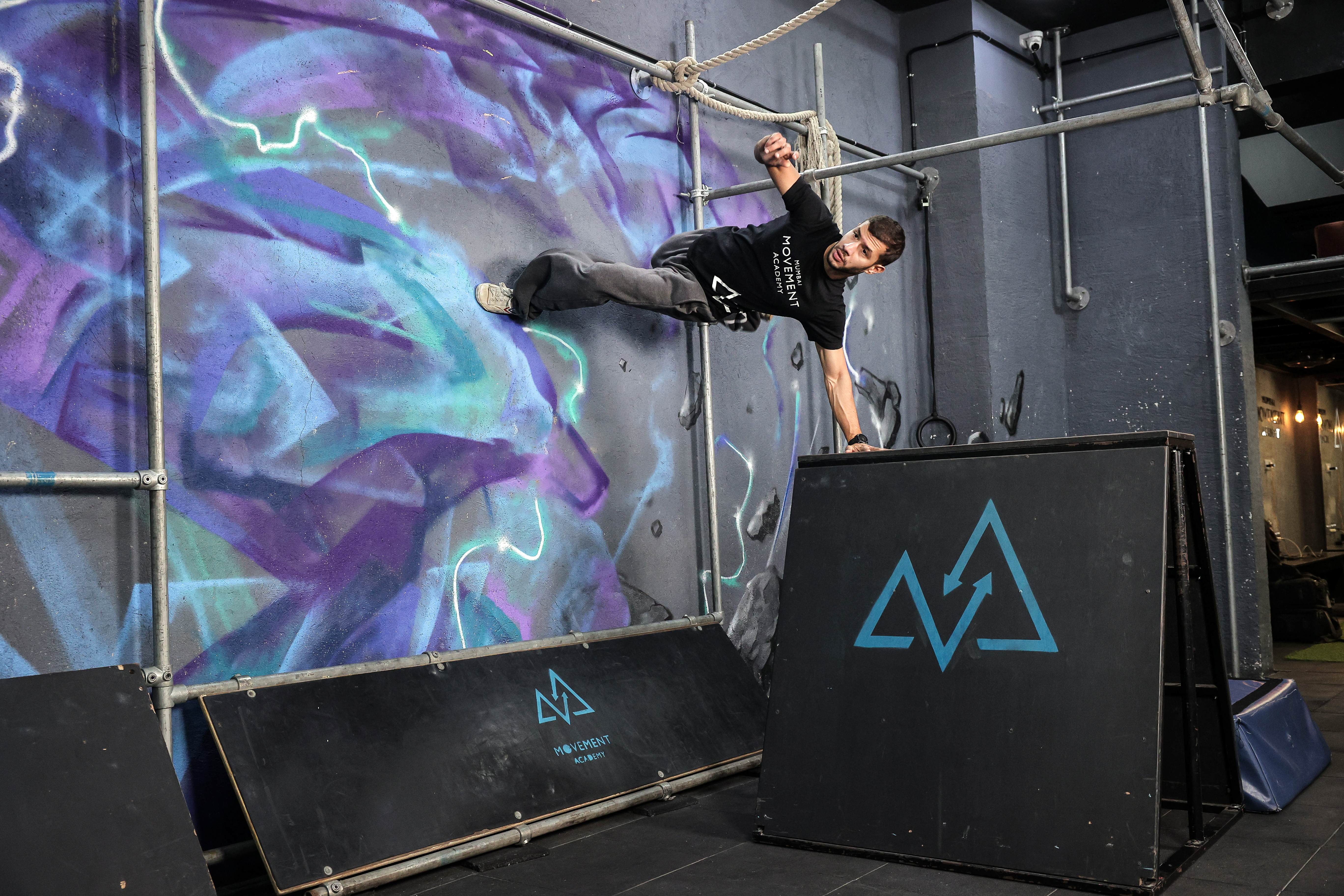 Parkour equipment fabrication and assembly